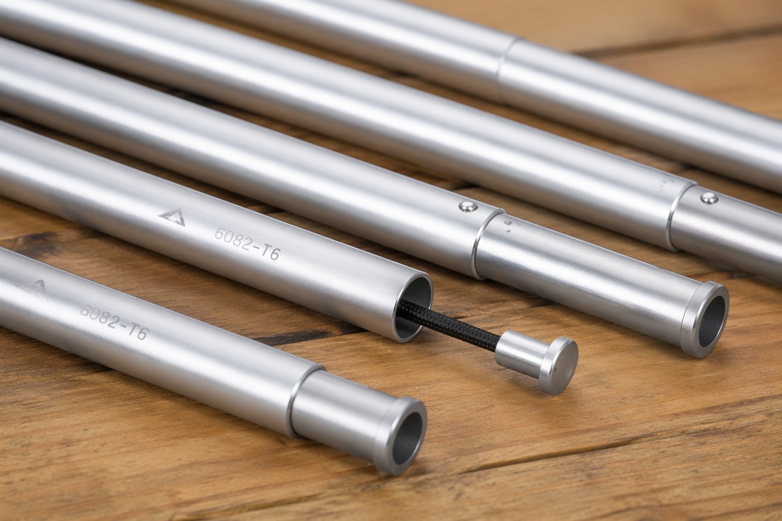 Marine aluminium poles